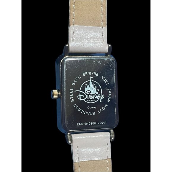 Rare Disney Parks Silhouette Mickey Mouse Gold Watch 85/8798 VJ21 New Battery - Picture 3 of 8